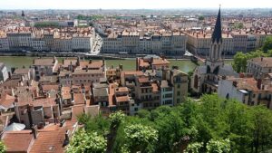 areal view of Lyon